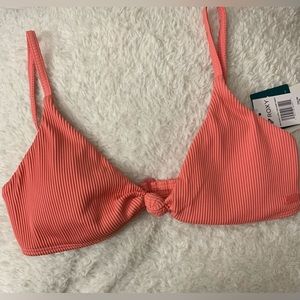 Roxy Rib Love The Surf Knot Triangle Bikini Top.